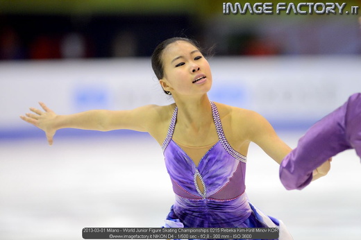 2013-03-01 Milano - World Junior Figure Skating Championships 0215 Rebeka Kim-Kirill Minov KOR